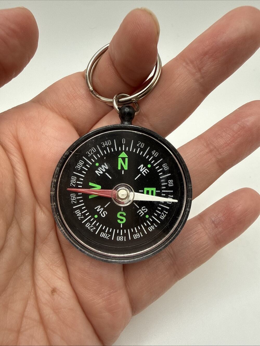 Vintage YMCA Adventure Guides Friends Forever Gift Promo Prop Compass Keychain